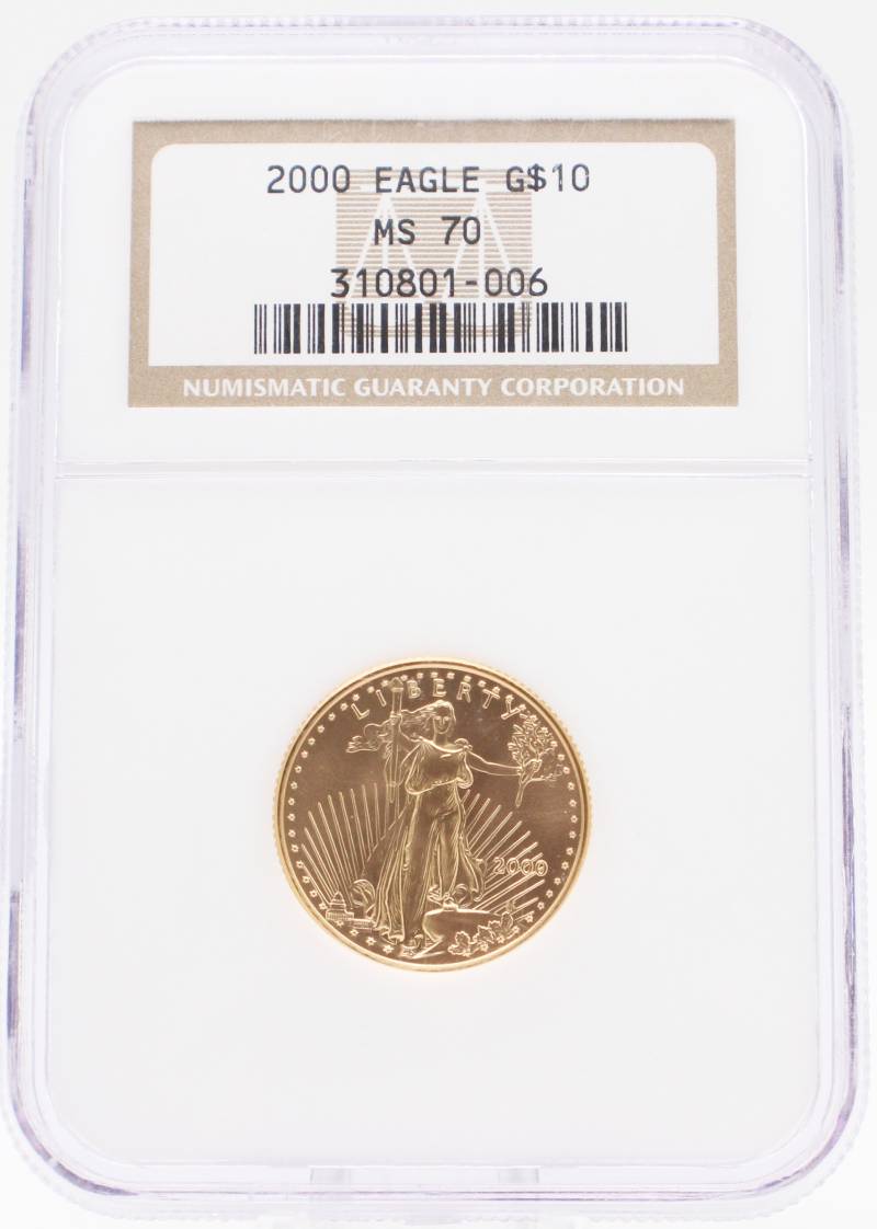 2000 NGC MS70 $10 Gold American Eagle